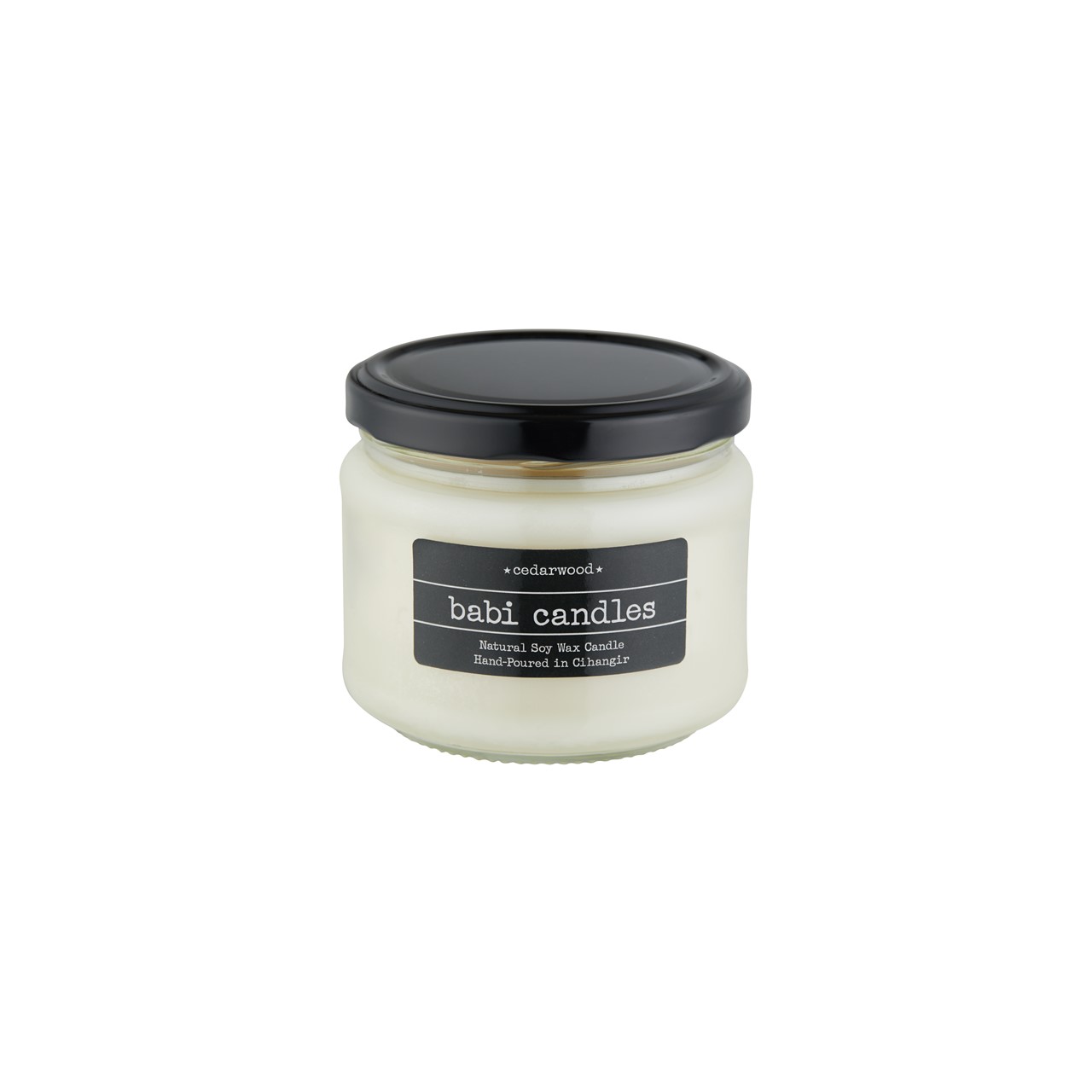 Beyaz Cam Cedarwood Mum'in resmi